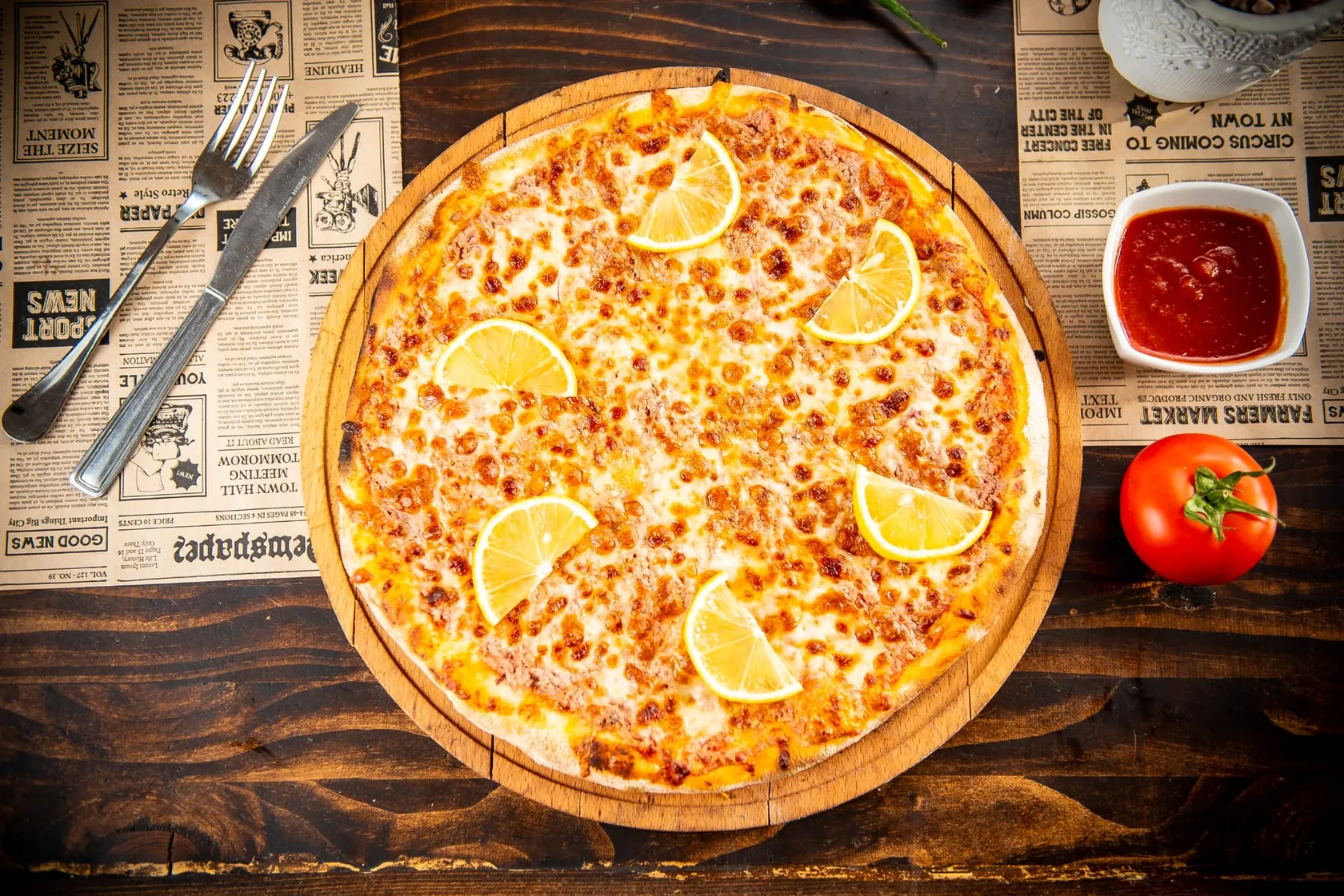 Pizza Fish & Lemon