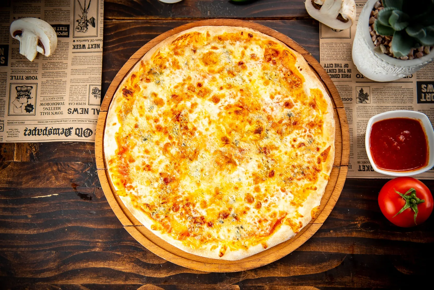 Pizza Quattro Formaggi Pizza Quattro Stagioni